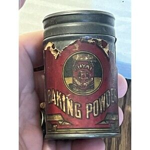 Vintage Small Royal Baking Powder 2 oz Tin Can